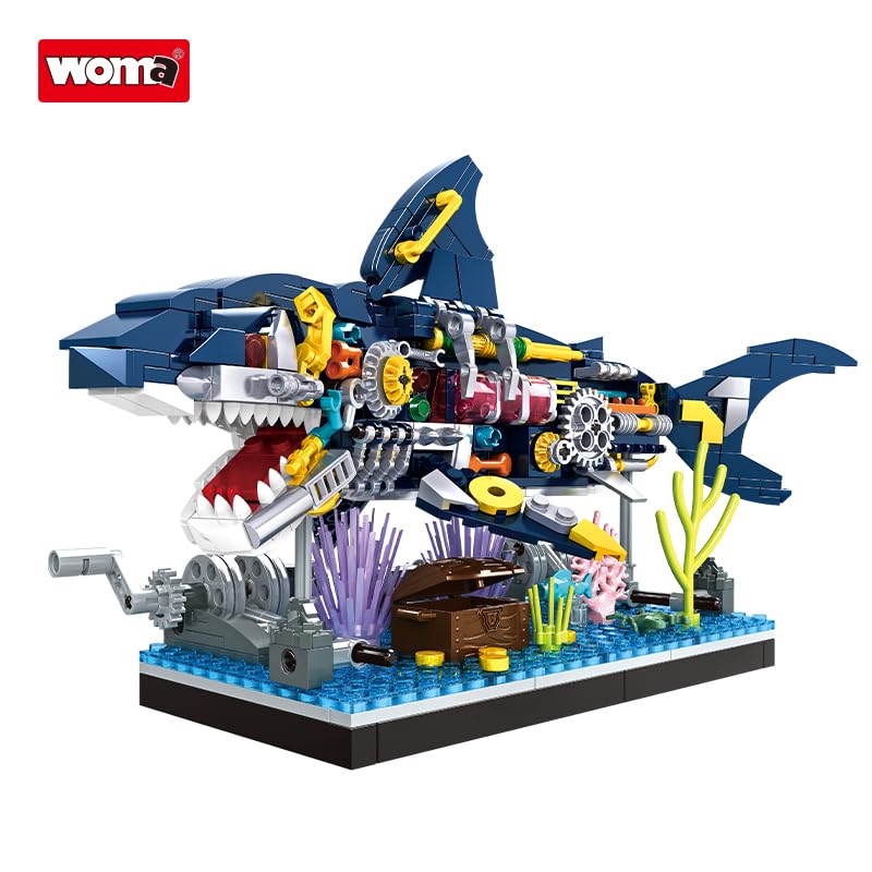 woma-animals-dinosaur-19067-jeu-de-construction-requin-498-pi-ces image 4