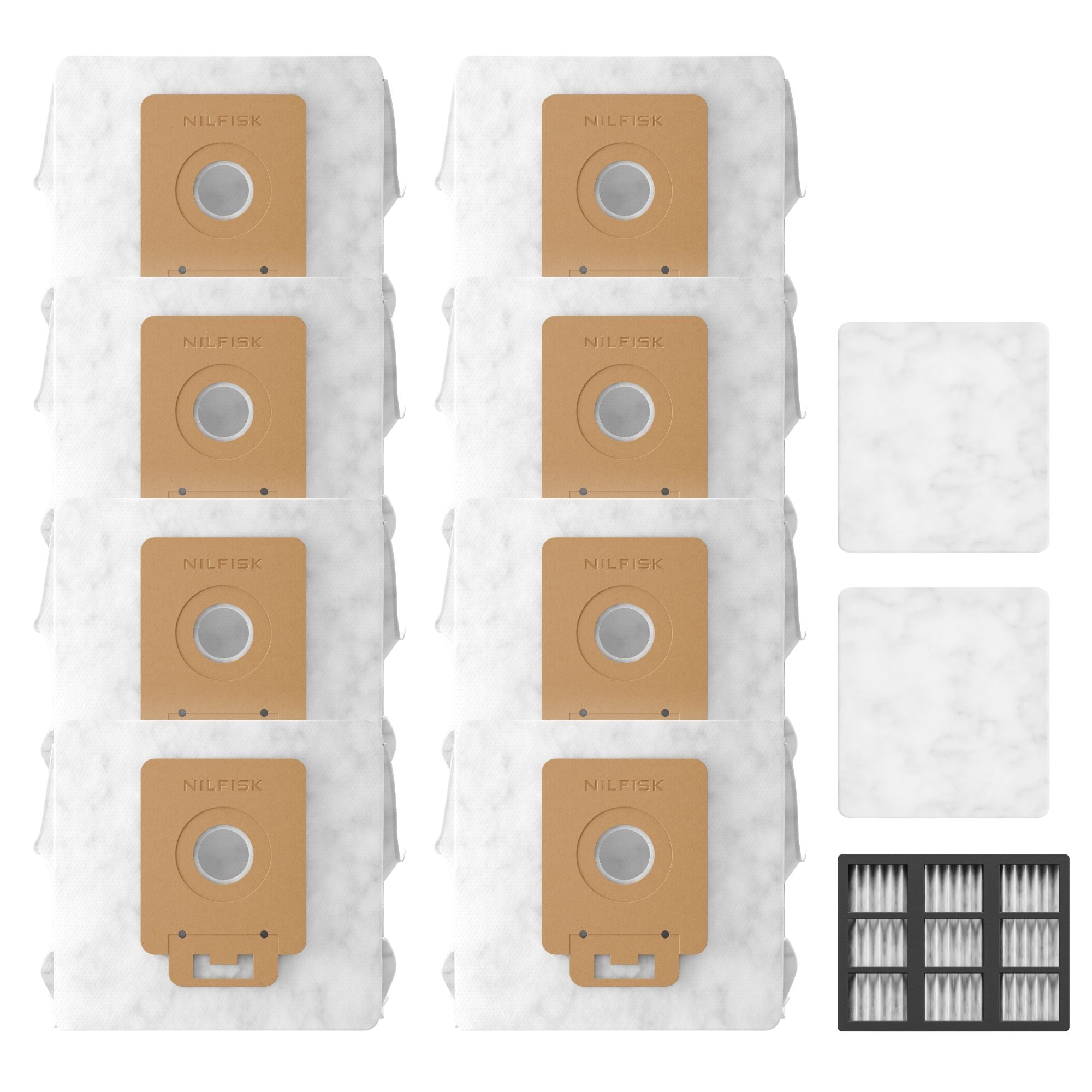 nilfisk-one-kit-8-sacs-filtres-hepa-14-aspirateur image 1