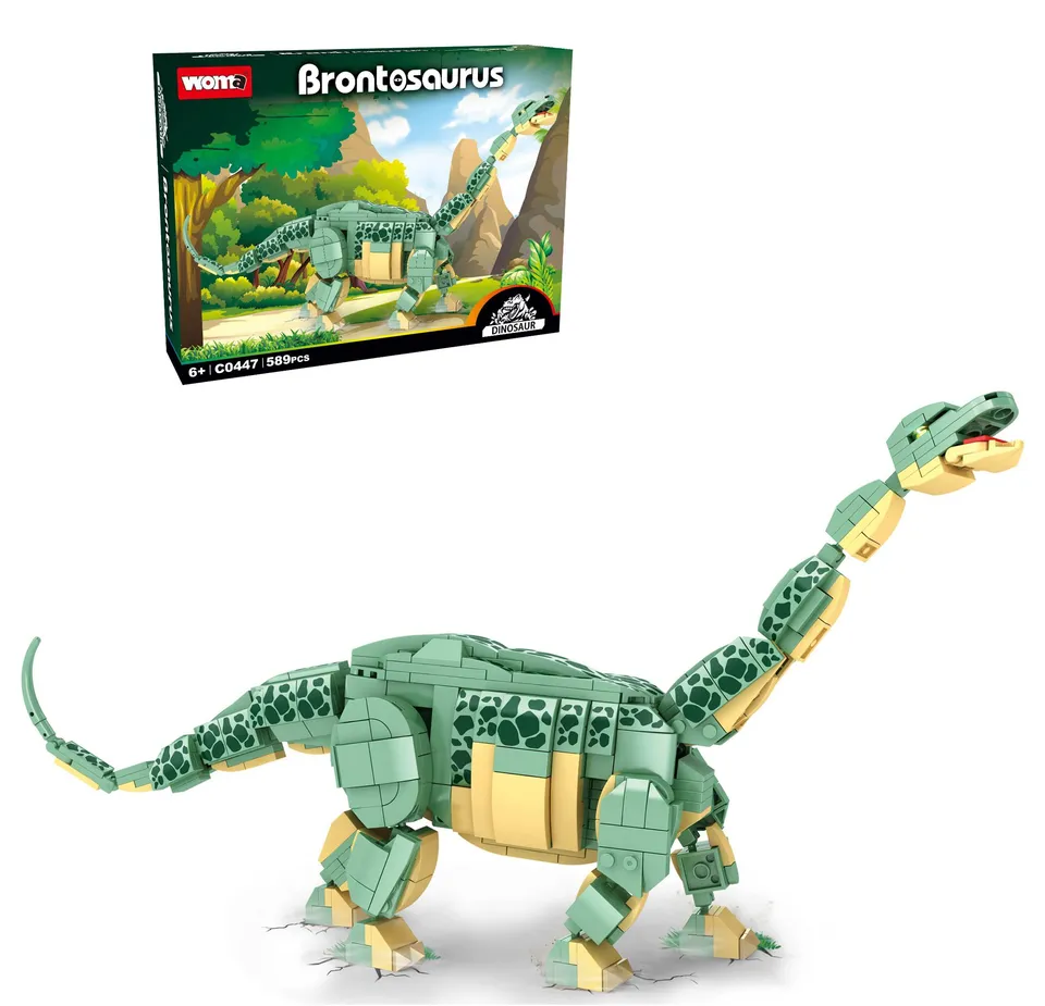 woma-animals-dinosaur-c0447-brontosaure-jeu-construction-589-pi-ces image 1