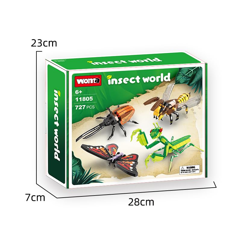 woma-farm-insect-11805-insectes-jeu-de-construction-727-pi-ces-4-mod-les image 7