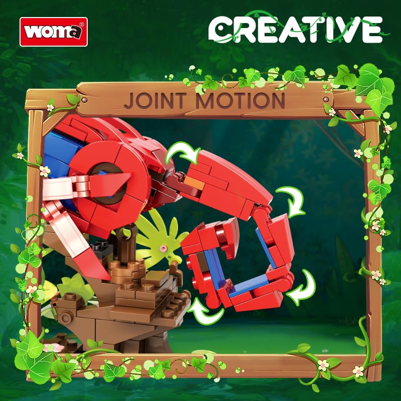 woma-animals-dinosaur-19064-perroquet-jeu-de-construction-539-pi-ces-3-en-1 image 2