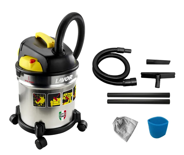 lavor-vac-20-s-aspirateur-eau-et-poussi-re-20-litres-acier image 1
