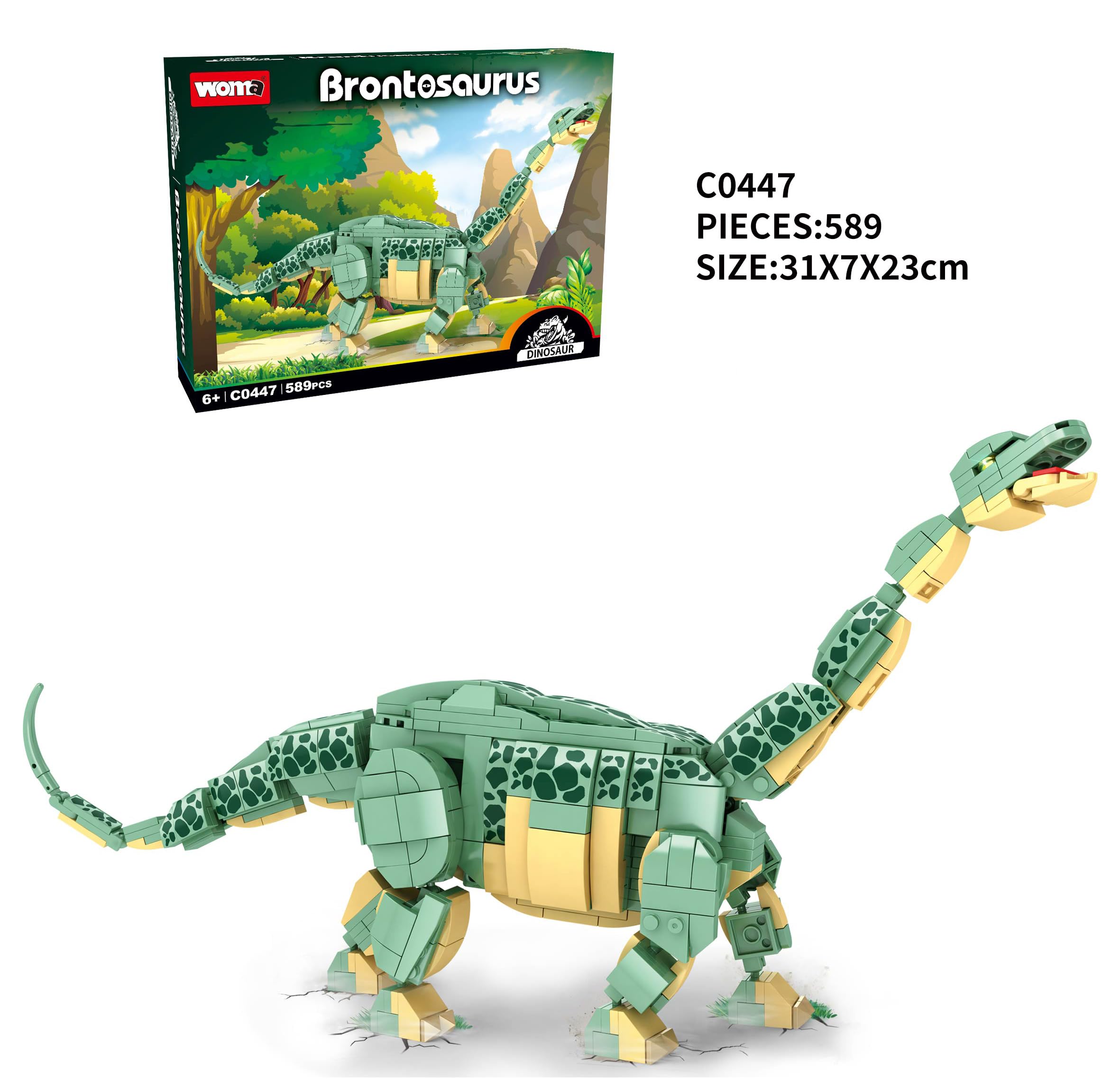 woma-animals-dinosaur-c0447-brontosaure-jeu-construction-589-pi-ces image 3