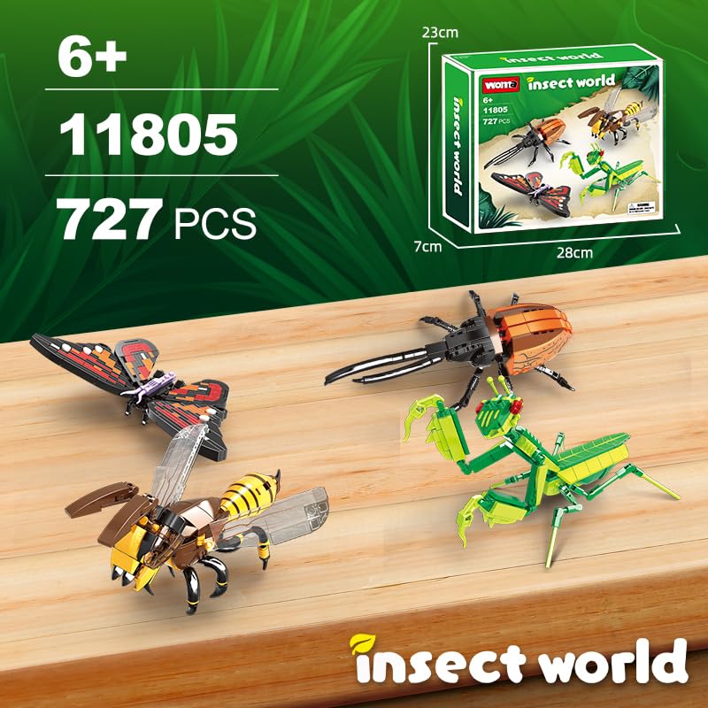 woma-farm-insect-11805-insectes-jeu-de-construction-727-pi-ces-4-mod-les image 8
