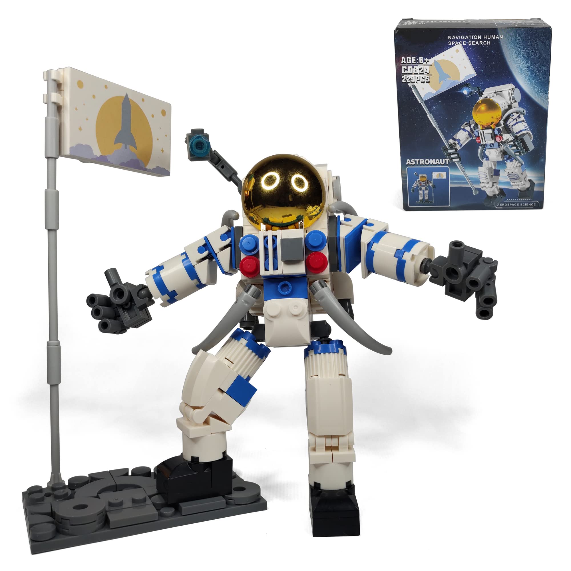 woma-c0824-astronaute-jeu-de-construction-229-pi-ces-espace image 1
